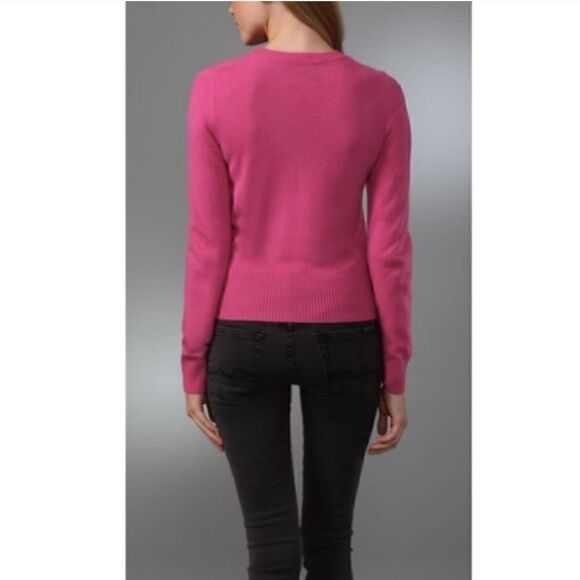 Y2K Juicy Couture Wool and Cashmere Bow Sweater in Heathered Gray Size Small - Picture 9 of 10